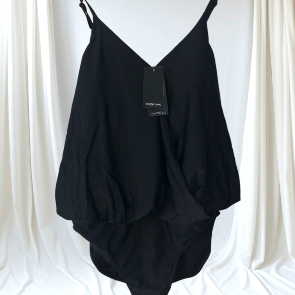 Simon Chang Black One-Piece Swimsuit